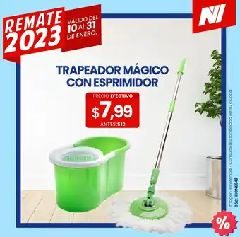 Novicompu Trapeador Mágico con Exprimidor oferta