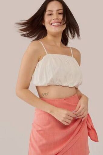 De Prati Blusa de tiras unicolor h&o oferta