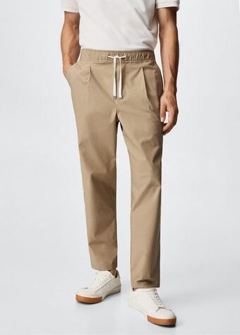 Mango Pantalón jogger algodón oferta