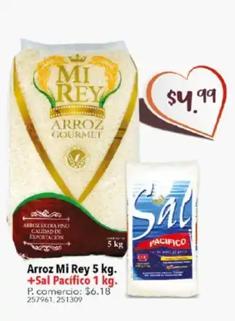 Tia Arroz mi rey 5kg + sal pacifico 1kg oferta
