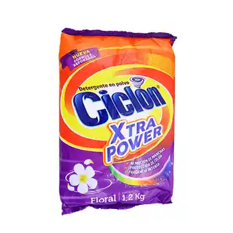 Akí Ciclón floral detergente polvo xtra power 1200 g oferta