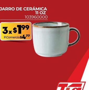 Tia Jarro de cerámica 11 oz oferta