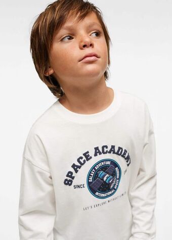 Mango Camiseta algodón estampada oferta