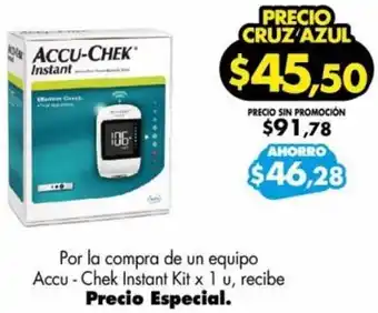 Farmacias Cruz Azul Accu-Chek Instant Kit 1u oferta