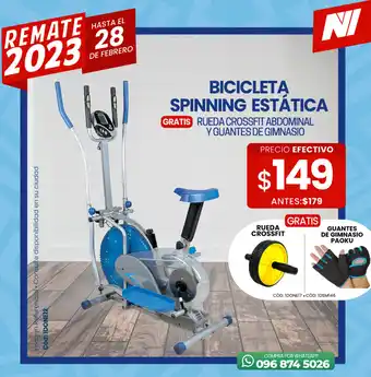 Novicompu Bicicleta Spinning Estática oferta