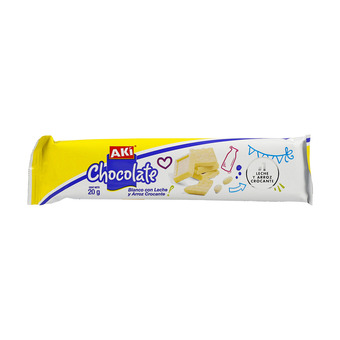 Akí Chocolate blanco y arroz crocante aki tableta oferta