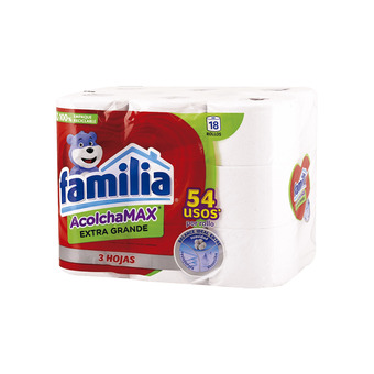 Akí Familia papel higiénico acolchado extra grande 18 x 26m oferta