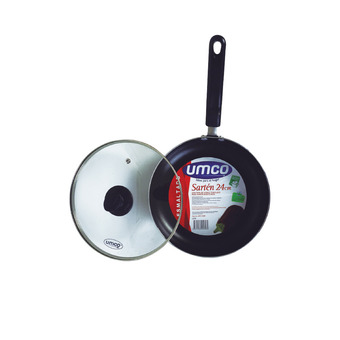 Akí Sartén esmaltado con tapa umco 24 cm oferta