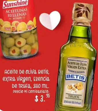 Mi Comisariato Aceite de Oliva Betis Extra Virgen Esencia de Trufa 250ml oferta