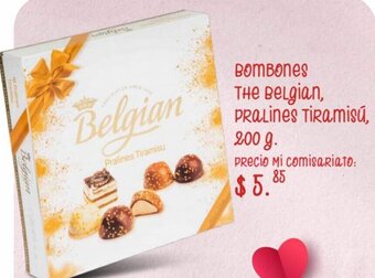 Mi Comisariato Bombones The Belgian, Pralines Tiramisú 200g oferta