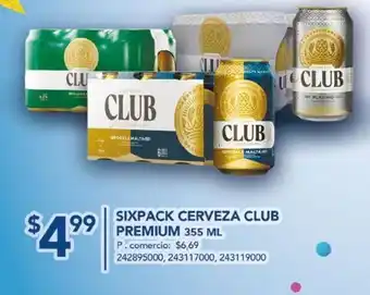 Tia Six pack cerveza club premium 355ml oferta