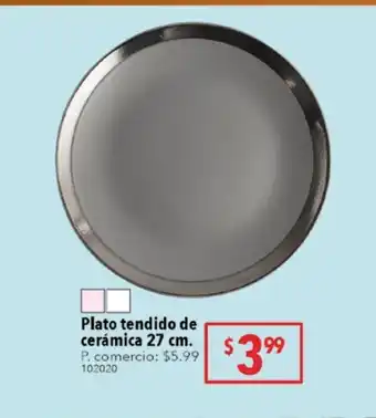 Tia Plato tendido de ceramica oferta