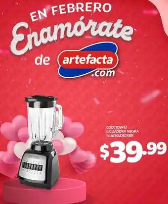 Artefacta Licuadora Negra Black & Decker oferta