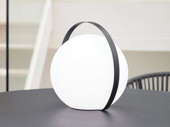 Colineal Lampara de mesa exterior dinesh con asa de acero c/negro oferta