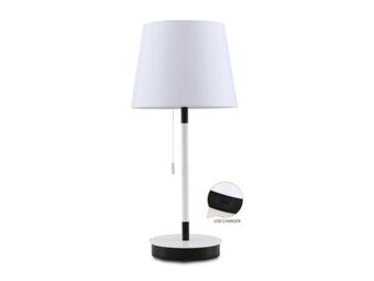 Colineal Lampara de mesa de hierro c/blanco y negro mate oferta