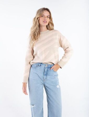 NAF NAF Buzo tejido con cuello redondo oferta