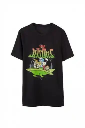Koaj Camiseta manga corta negra con estampado de los supersónicos oferta