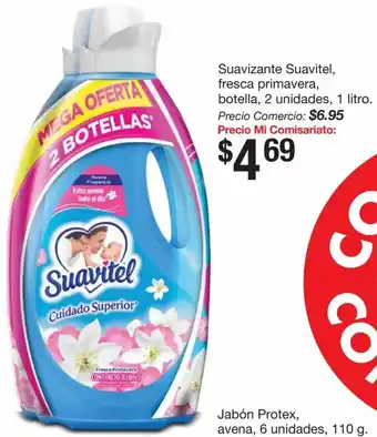 Mi Comisariato Suavizante Suavitel Fresca Primavera, Botell, 2 Unidades 1L oferta