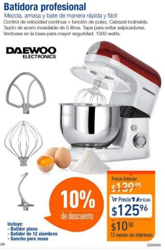 TVentas Daewoo Batidora Profesional oferta