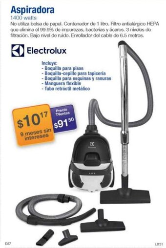 TVentas Aspiradora Electrolux oferta