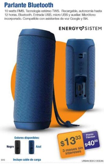 TVentas Parlante Bluetooth oferta