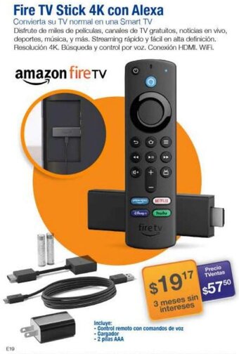 TVentas Fire TV Stick 4K con Alexa oferta