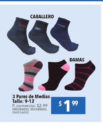Tia 3 pares de medias oferta