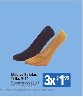 Tia Medias baletas oferta