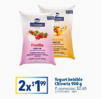 Tia Yogurt bebible chiveria 900g oferta