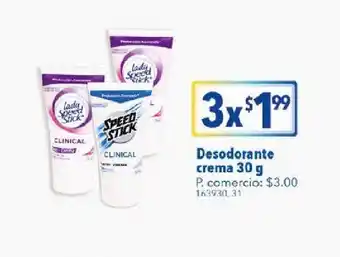 Tia Desodorante crema 30g oferta
