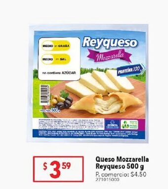 Tia Queso mozzarella reyqueso 500g oferta