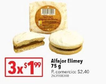 Tia Alfajor elimey 75g oferta
