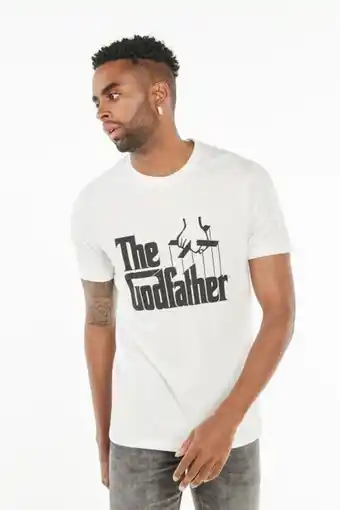 Koaj Camiseta crema claro con estampado de el padrino y manga corta oferta