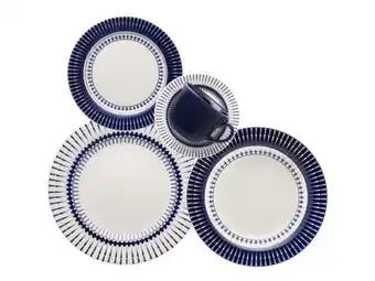 Colineal Vajilla x20pcs colab c/azul oxford oferta