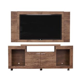 Muebles el Bosque Mesa para tv movie + panel 55" jatoba oferta