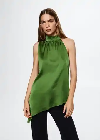 Mango Blusa asimétrica satinada oferta