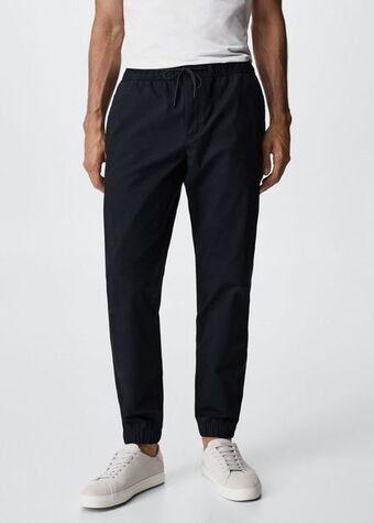 Mango Pantalón jogger algodón oferta
