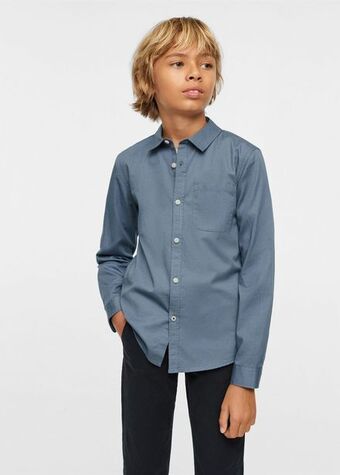 Mango Camisa básica algodón oferta