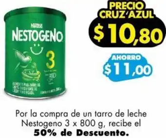 Farmacias Cruz Azul Leche Nestogeno 3 x 800g oferta