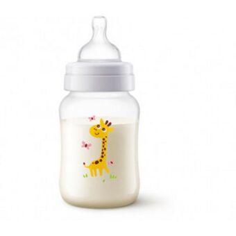 Bebemundo Biberón clasic plus 9oz decorado jirafa. oferta