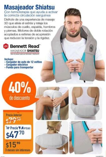TVentas Bennett Read Masajeador Shiatsu oferta