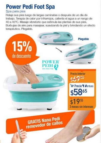 TVentas Power Pedi Foot Spa oferta