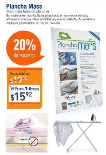 TVentas Plancha Mass oferta