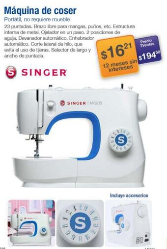 TVentas Singer Máquina de Coser oferta