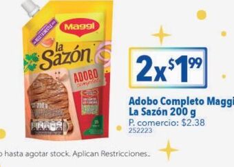 Tia Adobo completo maggi la sazón 200g oferta