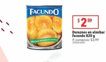 Tia Duraznos en almibar facundo 820 g oferta