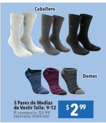 Tia 3 pares de medias oferta
