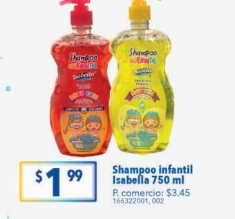 Tia Shampoo infantil isabella 750 ml oferta