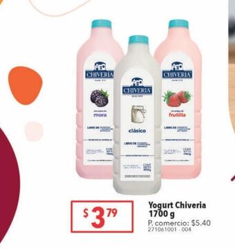 Tia Yogurt chiveria 1700g oferta