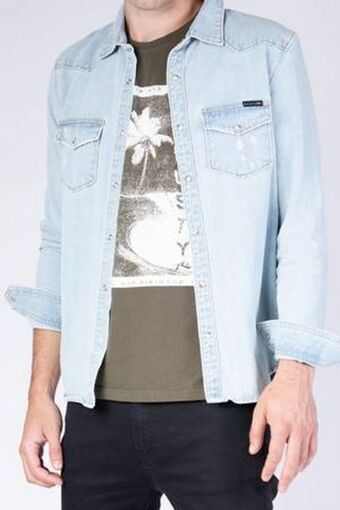 De Prati Sobrecamisa regular manga larga algodón rusty oferta